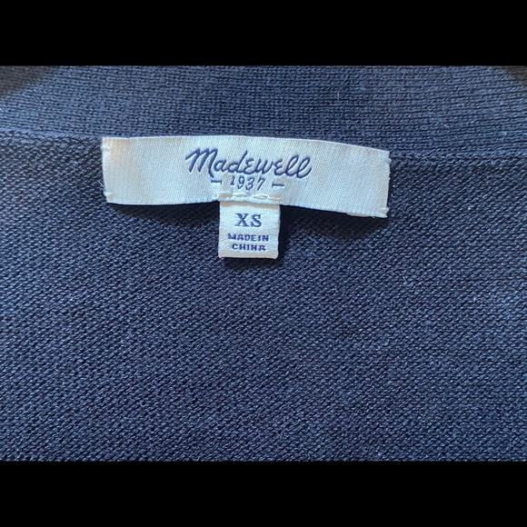 MADEWELL Black Cardigan Sweater | XS - Picture 3 of 3